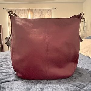 Fossil leather shoulder bag